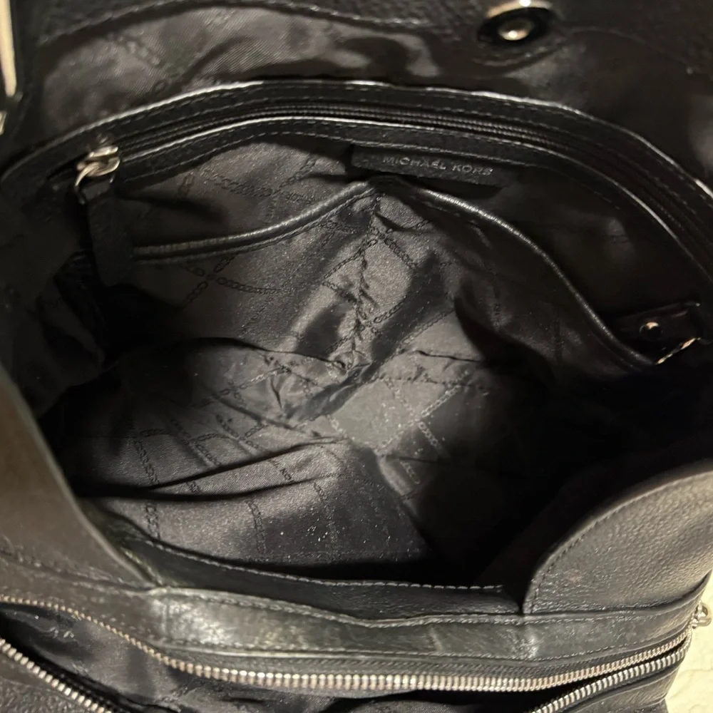 Michael Kors Black Leather Shoulder Bag